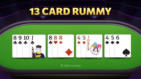 13 card rummy online.